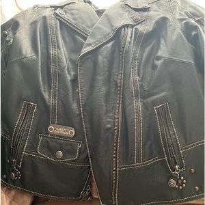 Ladies leather Harley Davidson Jacket.